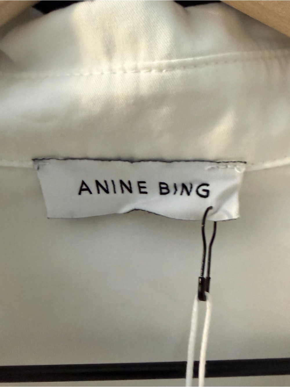 NWT Anine Bing White Cotton MIKA Shirt Size Small - Picture 4 of 10
